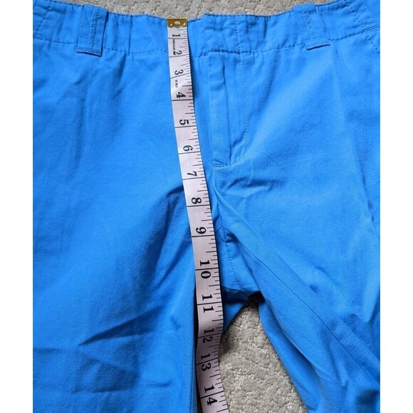 Lilly Pulitzer Pants Cropped Blue Mid Rise Capris Casual 100% Cotton Size 4 - Picture 5 of 10